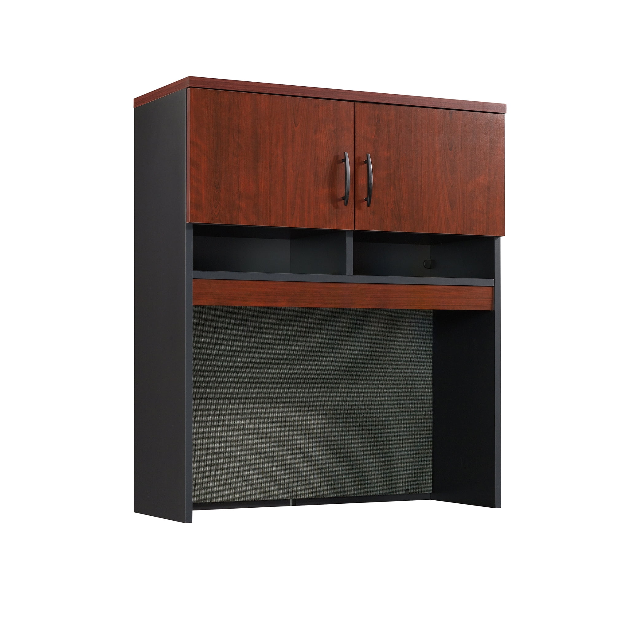 Classic Cherry and Black Lockable Lateral File Hutch