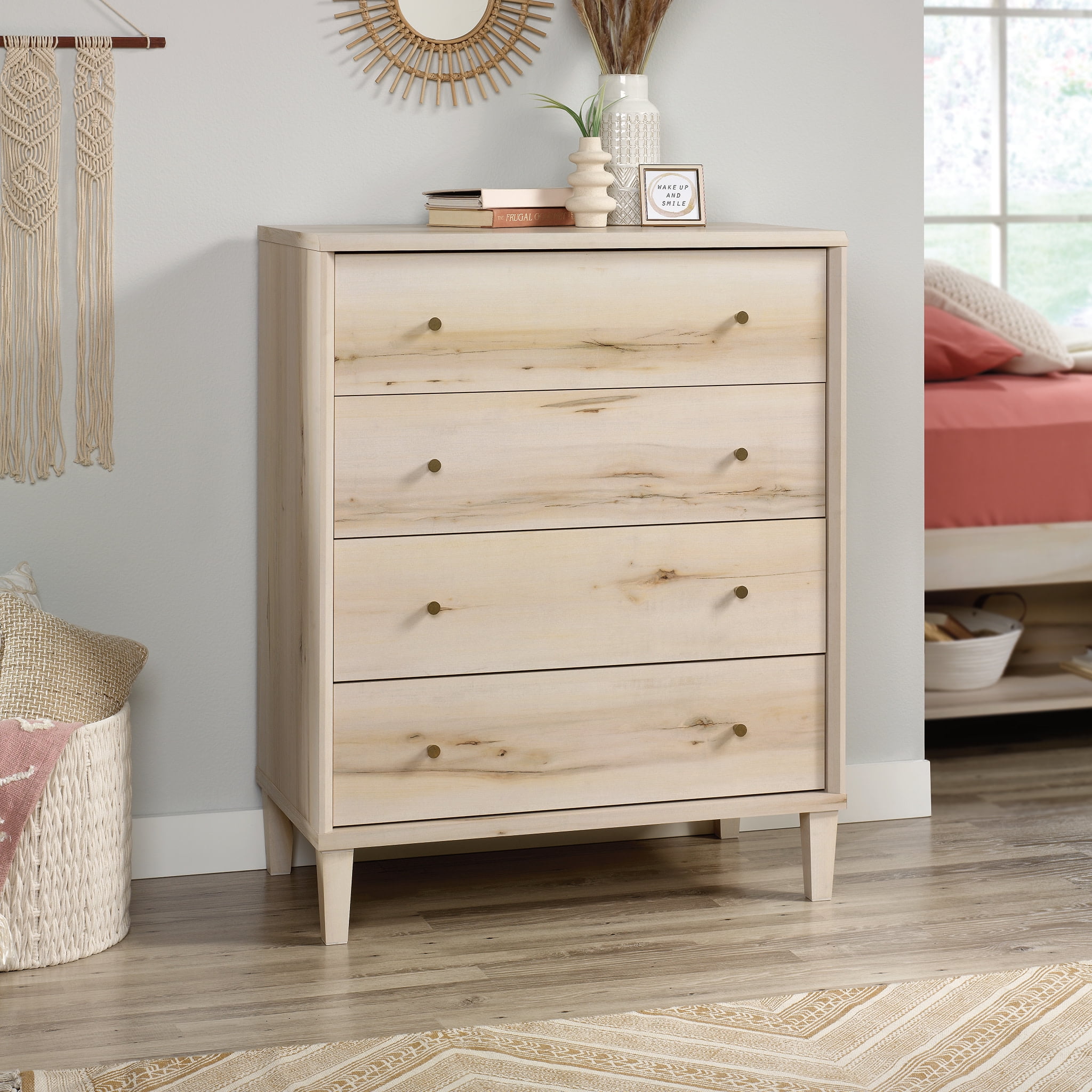 Willow Place Pacific Maple 4-Drawer Vertical Dresser