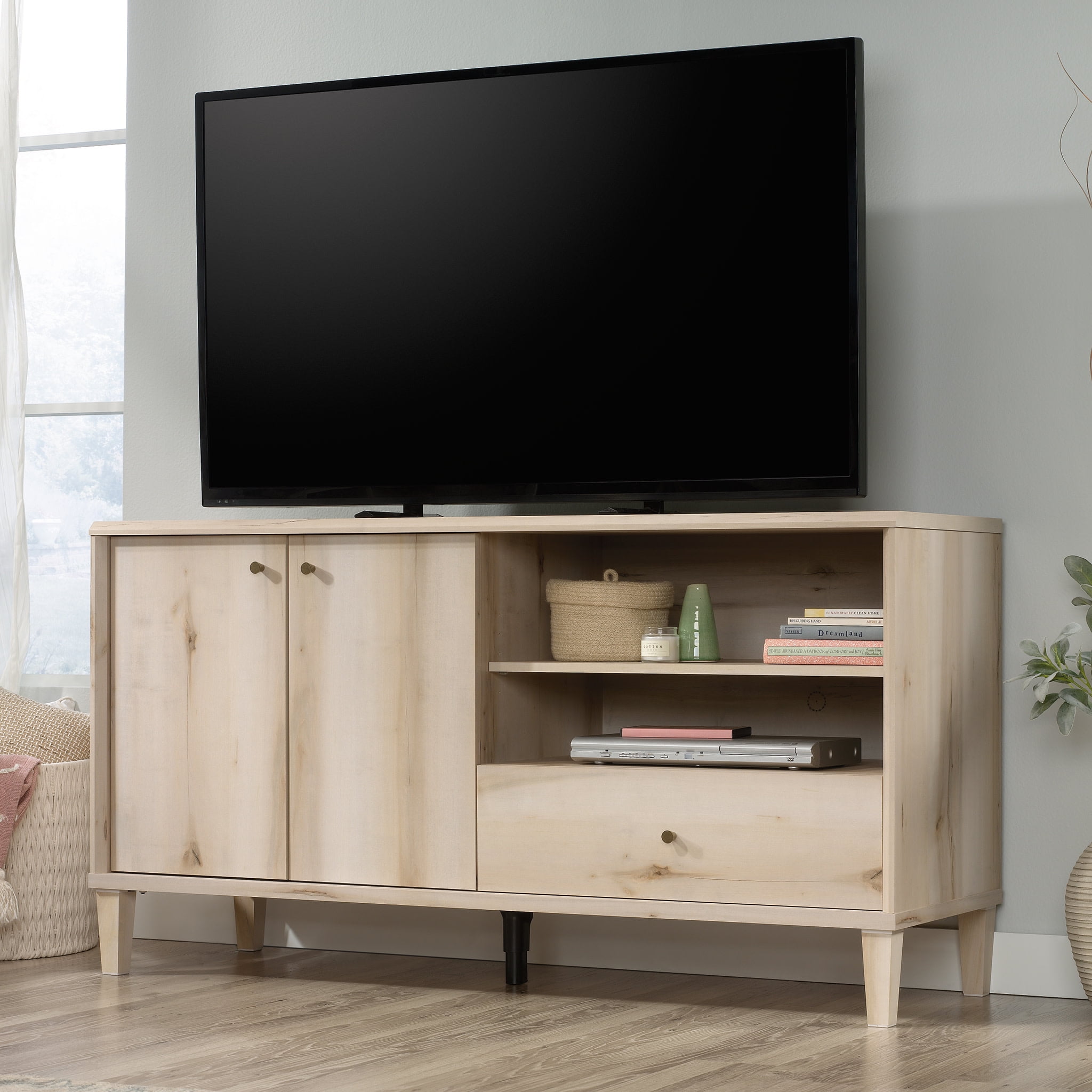 Willow Place Pacific Maple 60" TV Credenza with Storage