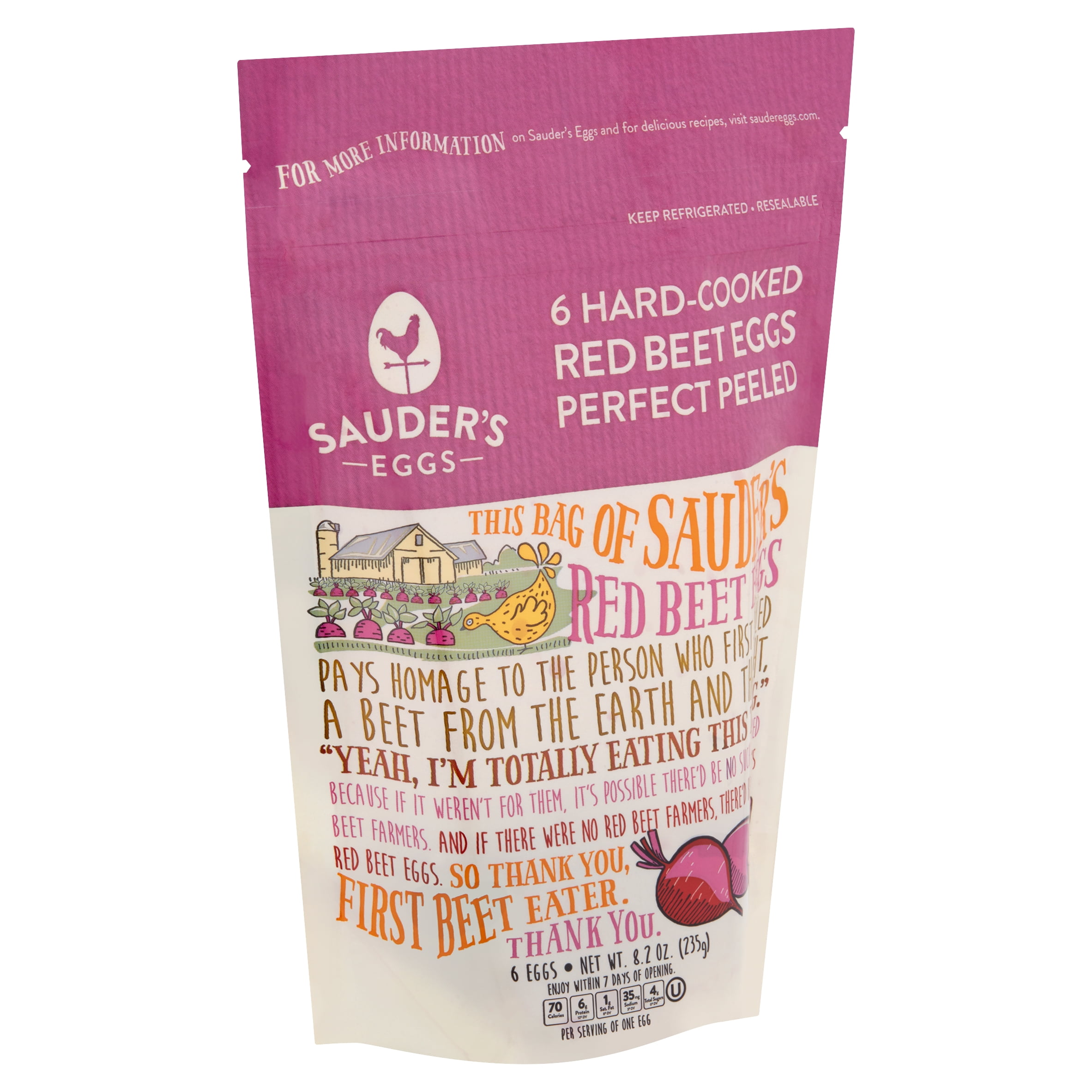 Sauders Hardcooked Beet Eggs 6ct