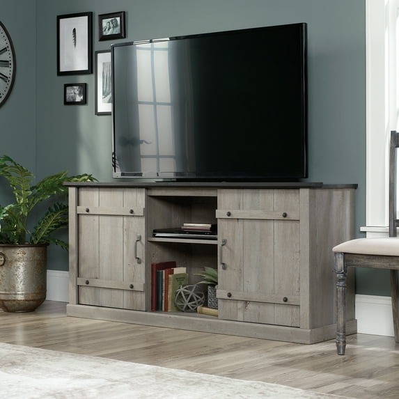 Sauder Select TV Stand For TV's Up To 70", Mystic Oak Finish