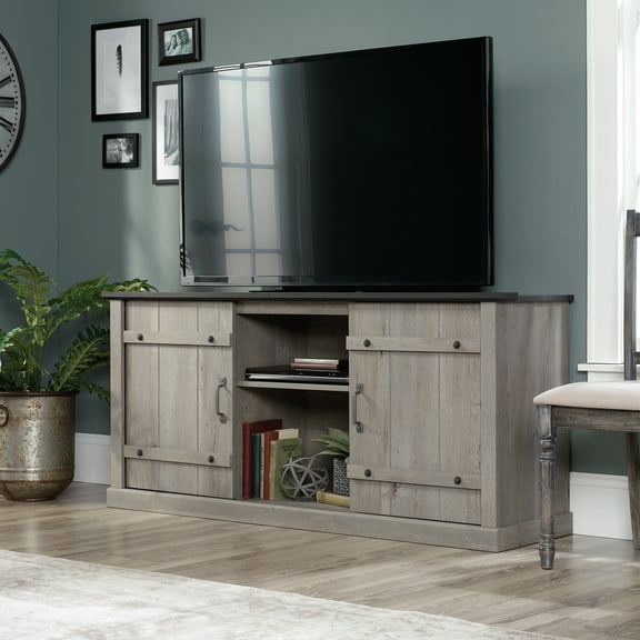 Sauder Select TV Stand For TV's Up To 70", Mystic Oak Finish