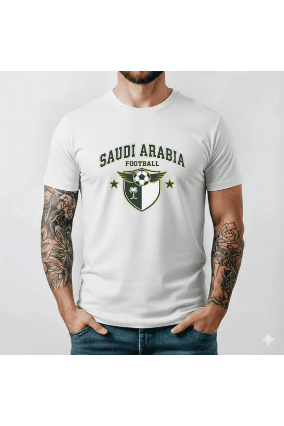 Saudi Arabia 2026 Football Fan T Shirt Soccer Supporters Cotton Family Top,for unisex up to 5XL