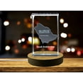 thumbnail image 1 of Saudi Arabia 3D Engraved Crystal 3D Engraved Crystal Keepsake/Gift/Decor/Collectible/Souvenir, 1 of 8