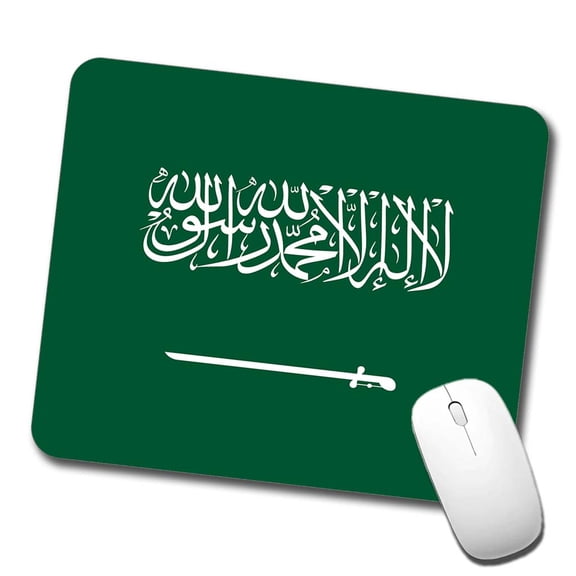 Saudi Arabia Country Flag Mouse Pad Low Profile Gaming Mat