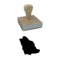 thumbnail image 1 of Saudi Arabia Country Rubber Stamp, 2 X 2" Wood Stamp, 1 of 3