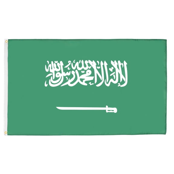 AZ Flag Saudi Arabia Flag 2x3 ft 100D Polyester 2 Grommets 90x60 cm