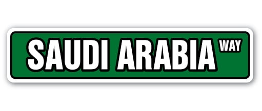 Saudi Arabia Flag Street [3 Pack] of Vinyl Decal Stickers - Walmart.com