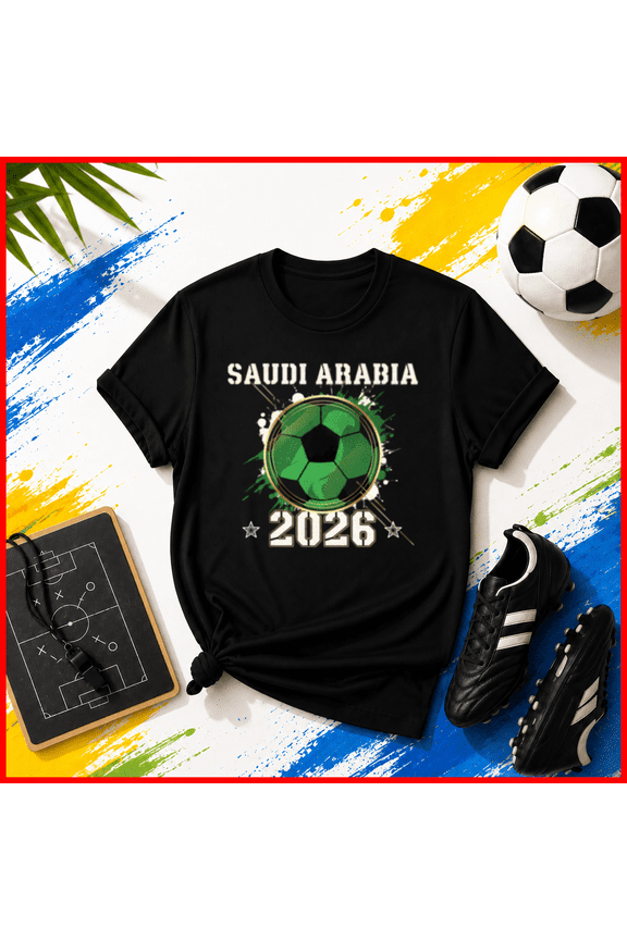 Saudi Arabia Soccer 2026 Fan Unisex T-Shirt Y2829, S-5XL
