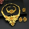 thumbnail image 1 of Saudi Women's Necklace Bracelet Earrings Four-piece Ring Set, 1 of 2