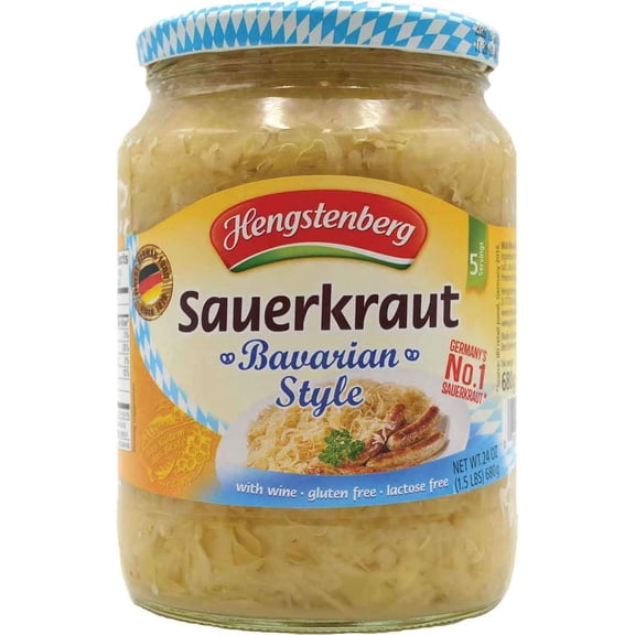 Sauerkraut, Bavarian Style, 24 Ounce (Pack of 12)