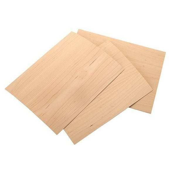 Sauers Maple Veneer 8-1/2" X 11" 2-Ply Wood On Wood, 3 Pieces