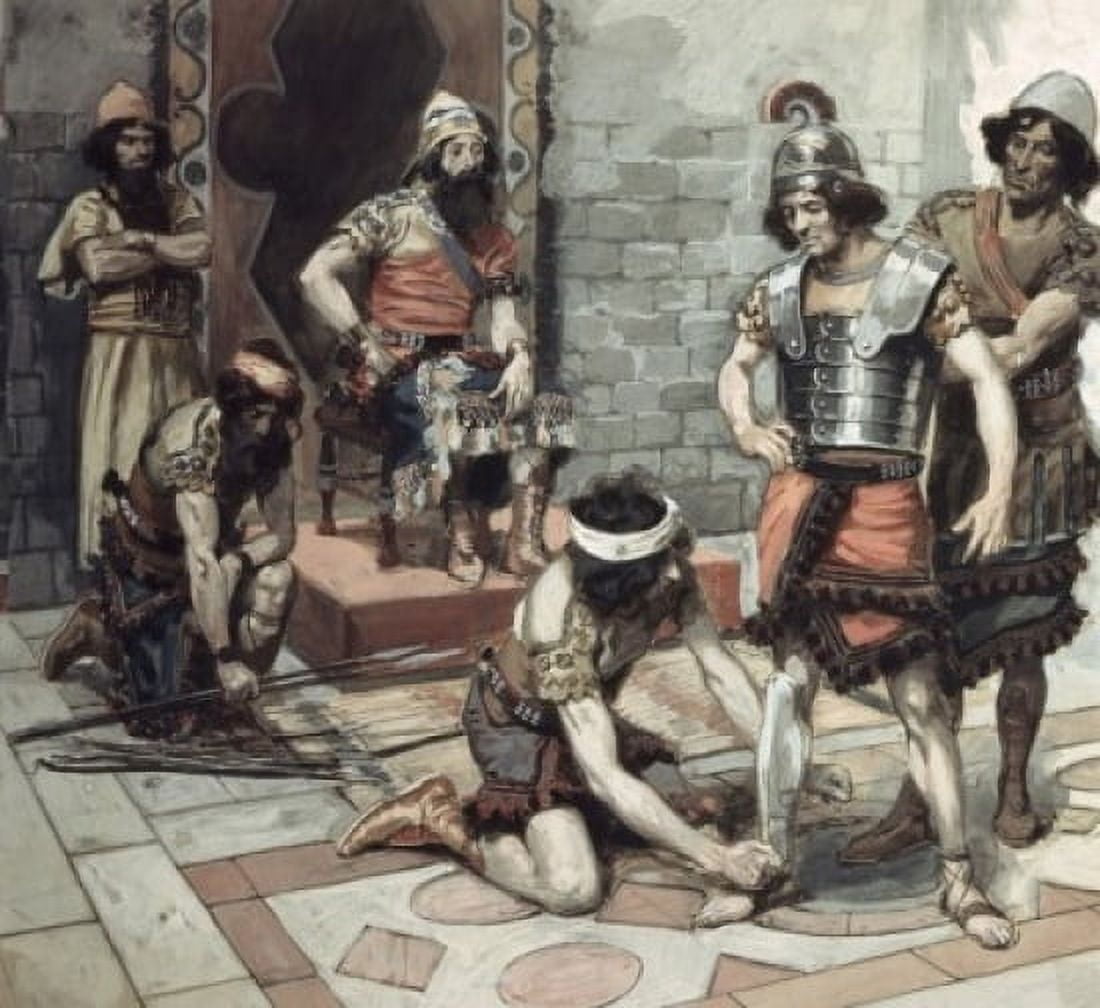 Saul Puts His Armour Upon David James Tissot (1836-1902 French) Jewish Museum New York Canvas Art - James Tissot (18 x 24)