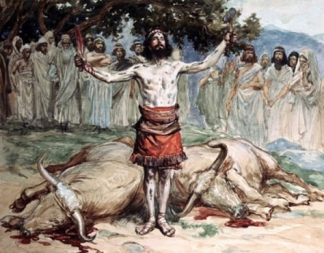 Saul Sacrifices the Oxen James Tissot (1836-1902 French) Jewish Museum New York City Canvas Art - James Tissot (18 x 24)