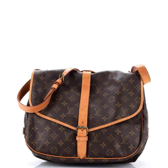 Saumur Handbag Monogram Canvas 35 By Rebag