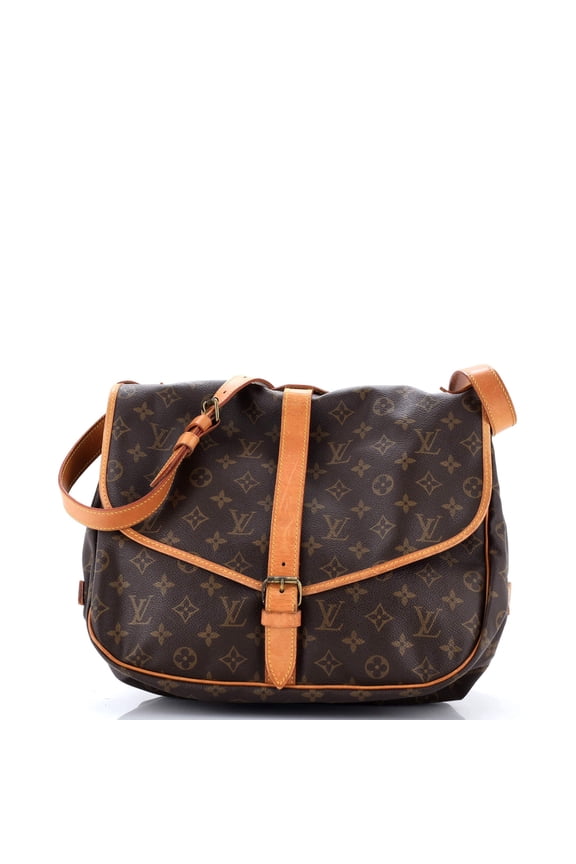 Saumur Handbag Monogram Canvas 35 By Rebag