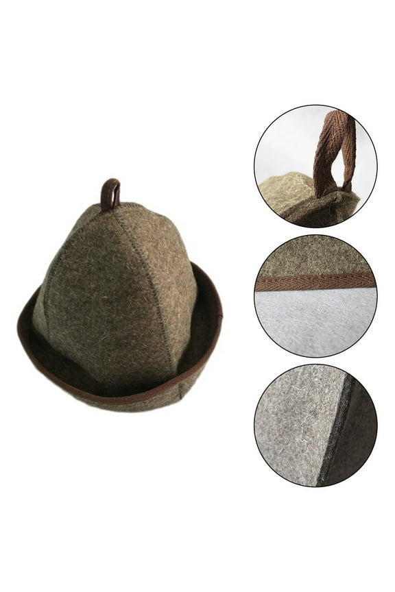 Sauna Felt Hats Bath wool House Banya Room Vaporarium Hats Cap Steam Portable