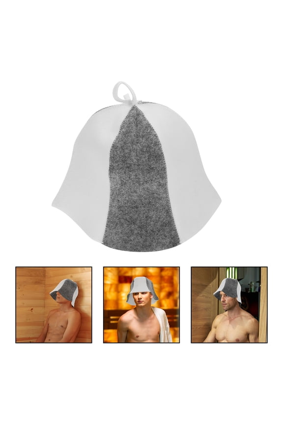 Stylish Sauna Hat Made of Felt for Household Bath and Sauna Use