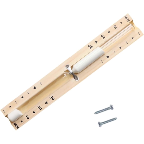 Sauna Hourglass Sand Timer 30 Minute,Wooden Sand Watch 30 Min,Rotating White Sand Clock,Hear Resistant Wood Hour Glass Sandglass for Sauna SPA Room