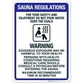 thumbnail image 1 of Sauna Regulations Sign, Pool Sign,, 1 of 1