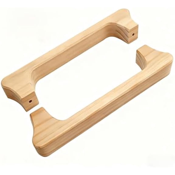 Sauna Room Door Pull Handle - Solid Large Wooden Handle, 2 Pieces (1 Set) for Indoor & Outdoor Use$$Garden & Patio