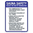 thumbnail image 1 of Sauna Safety Sign, Pool Sign,, 1 of 1