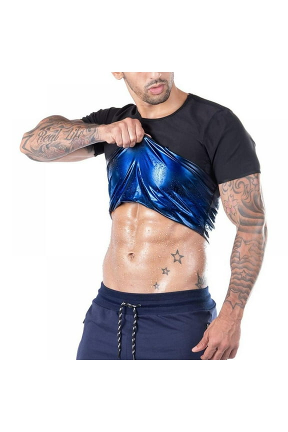 Sauna Slimming Vest Body Shaper for Men Waist Trainer Hot Sweat Suit Workout Shapewear Neoprene Compression Shapers Tank Top Thermal Shirt