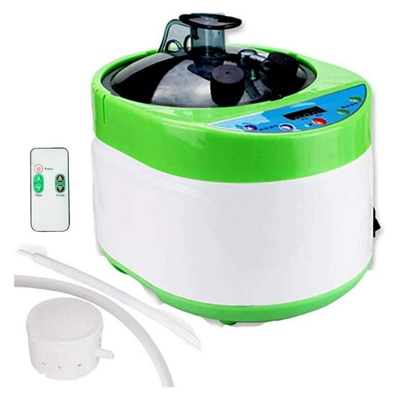 Sauna Steamer Portable Upgrated Steam Pot Generator with Remote Control, Spa Machine with Timer Display Herbal Box ,Reliable and Durable