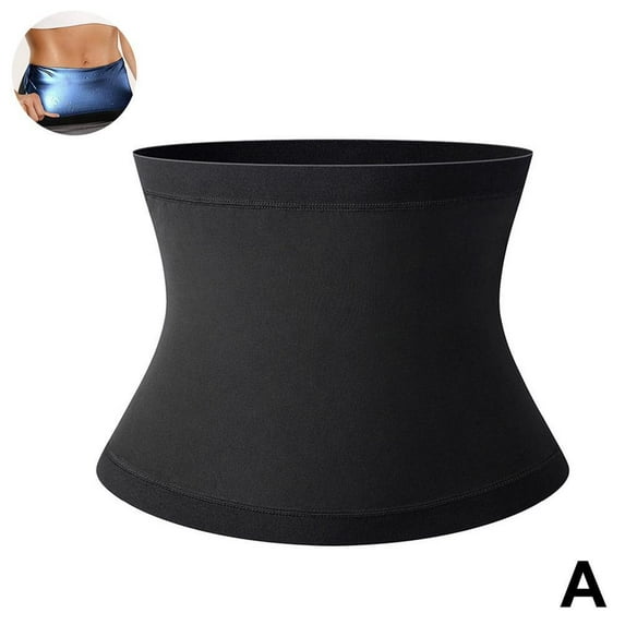 Sauna Suit Waist Trimmer for Women, Waist Trainer Lower Belly Waist Trimmer Corset Tummy Wrap Sweat Belt Band (Silvery XL)