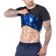 Sauna Suit for Men Hot Sweat Suit Body Shaper Sauna Shirt Workout Cami Top for Tummy Loss