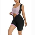 thumbnail image 1 of Sauna Suit for Women, Sweat Vest Workout Waist Trainer Slimming Full Body Shaper with Zipper Pink XL A, 1 of 7