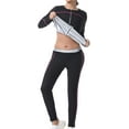 thumbnail image 1 of Sauna Suit for Women Weight Loss, 4 in 1 Slimming Shapewear Sauna Jacket Pants Workout Sweat Suits with Zipper, 1 of 13