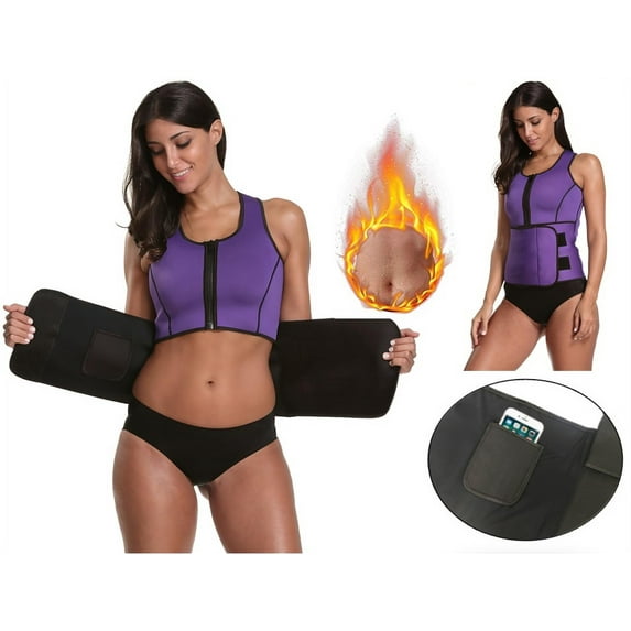 Sauna Sweat 2 in 1 Tank Top with Adjustable Belt