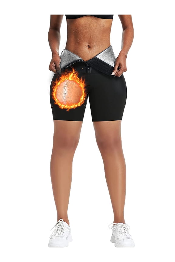 Sauna Sweat Pants for Women High Waist Slimming Shorts Compression Thermo Body Shaper Workout Exercise