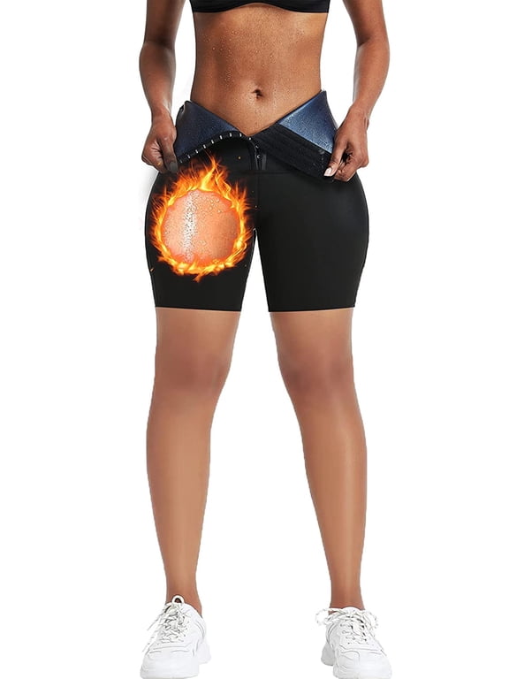 Sauna Sweat Pants for Women High Waist Slimming Shorts Compression Thermo Body Shaper Workout Exercise
