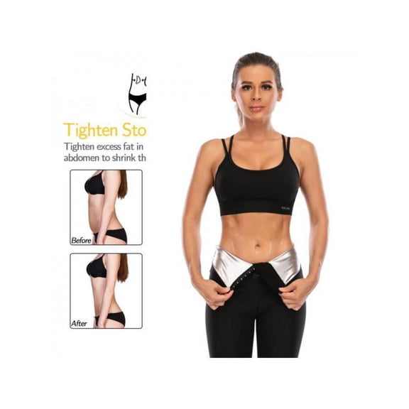Sauna Sweat Shapewear High Waisted Pants Mid Thigh Workout Suit Waist Trainer Weight Loss Lower Body Shaper Sweatsuit Exercise Fitness Gym, Inner Vinyl for Women Men