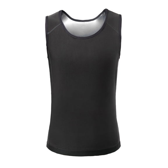 Sauna Sweat Suits Shirt Vest Waist Trainer for Men Compression Workout Shapewear Excersize Gym Tank Top Working Out