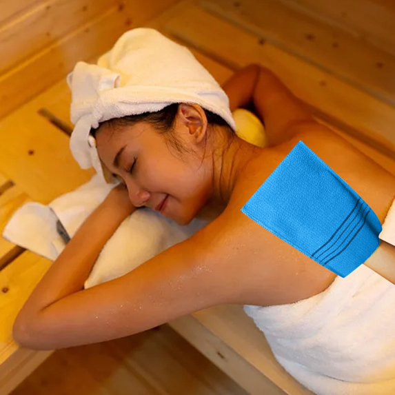 Sauna Towel Coarse Sand Bath Towel for Spa Gym Yoga High Absorbency Durable Exfoliating Skin Care