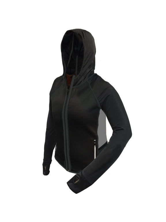 Slimming Neoprene Sauna Hooded Jacket, Men's, Large