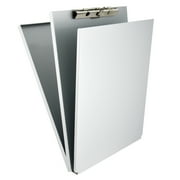 Saunders 10017 0.5 in. Clip Capacity Holds 8.5 in. x 11 in. Sheets A-Holder Aluminum Form Holder - Silver