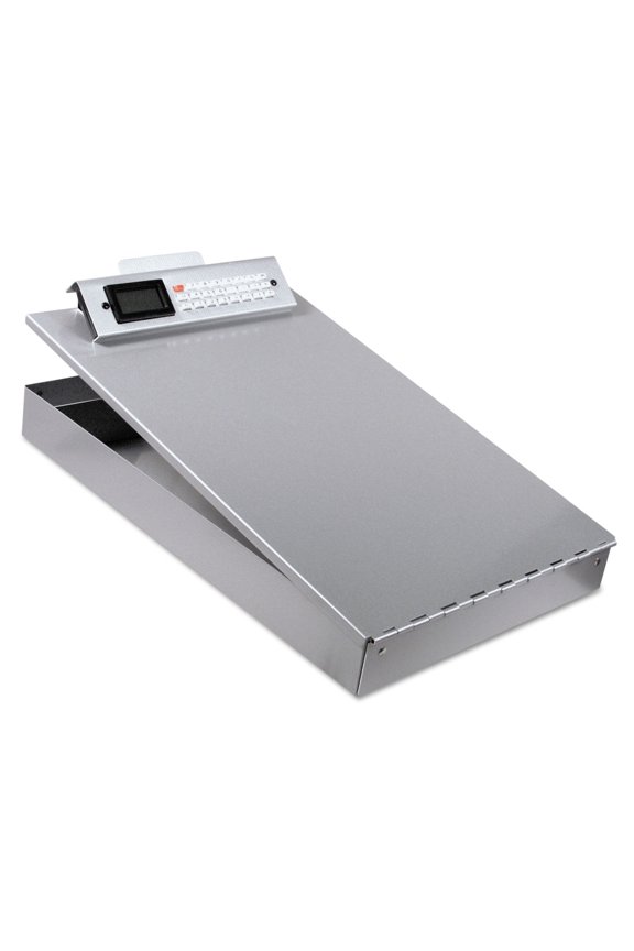 11025 Redi-Mate Aluminum Storage Clipboard, 1" Capacity, Holds 8-1/2w x 12h, Silver