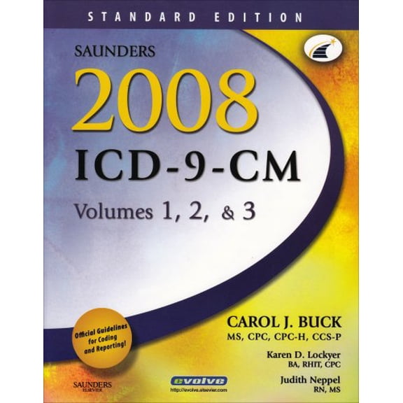 Pre-Owned Saunders 2008 ICD-9-CM, Volumes 1, 2 and 3 Standard Edition (Paperback) 1416044159 9781416044154