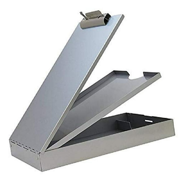 Saunders 21017 Recycled Aluminum Cruiser Mate Storage Clipboard - Lightweight, Heavy Duty, Dual Storage Paper Holder. Storage Clipboard, Silver