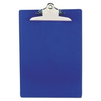 Saunders 21602 1 in. Clip Capacity 8.5 in. x 11 in. Recycled Plastic Clipboard with Ruler Edge - Blue