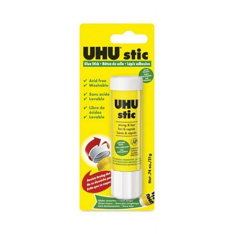 Stic Permanent Glue Stick, 0.74 oz, Dries Clear Stic Permanent Glue Stick, 0.74 oz, Dries Clear