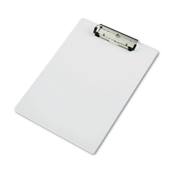 Saunders® Acrylic Clipboard, 1/2" Capacity, Holds 8-1/2w x 12h, Clear