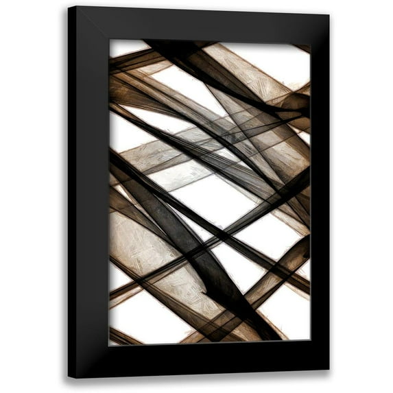 Saunders, Alonzo 11x14 Black Modern Framed Museum Art Print Titled - Cross Ways I