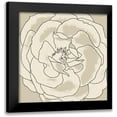 thumbnail image 1 of Saunders, Alonzo 12x12 Black Modern Framed Museum Art Print Titled - Beige Blooms II, 1 of 5