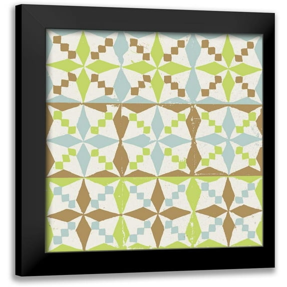 Saunders, Alonzo 12x12 Black Modern Framed Museum Art Print Titled - Connection VIII