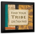 thumbnail image 1 of Saunders, Alonzo 12x12 Black Modern Framed Museum Art Print Titled - Find Your Tribe, 1 of 5